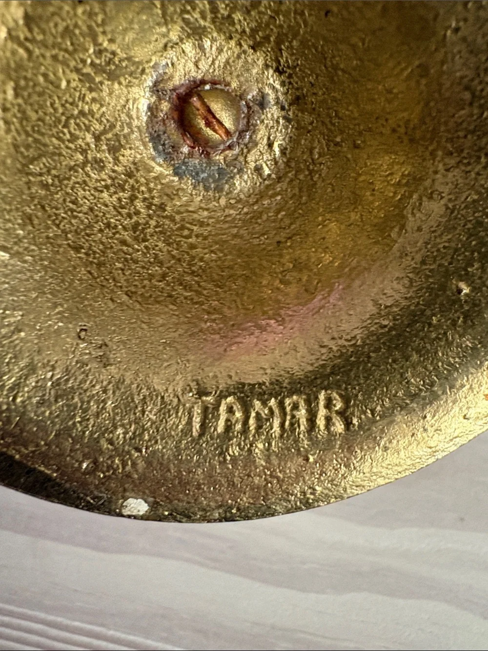 Vintage Brass Tamar Nutcracker Centerpiece Made in Israel